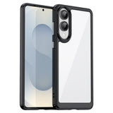 EIDERWOOD - Samsung Galaxy S25 Edge - Hybrid Plastik Cover - Gennemsigtig / Sort