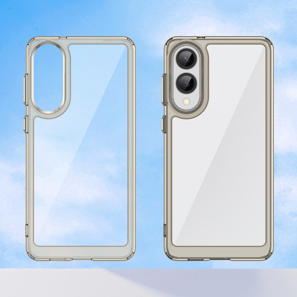 EIDERWOOD - Samsung Galaxy S25 Edge - Hybrid Plastik Cover - Gennemsigtig / Grå