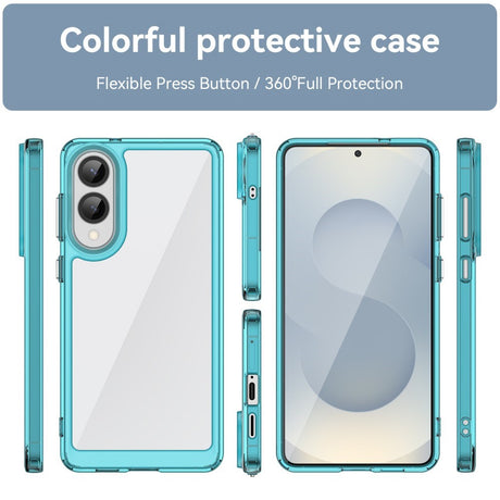 EIDERWOOD - Samsung Galaxy S25 Edge - Hybrid Plastik Cover - Gennemsigtig / Turkis
