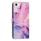 EIDERWOOD iPhone 17e / 16e Kunstlæder Cover m. Kortholder & Marmor Design - Lilla