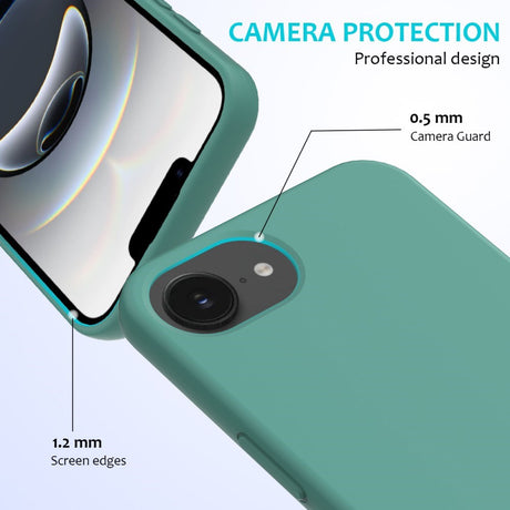 EIDERWOOD iPhone 16e Silikone Cover - Mørkegrøn