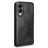 EIDERWOOD Samsung Galaxy S25 Edge Vertikalt Mobil Flip Cover m. Kortholder - Sort