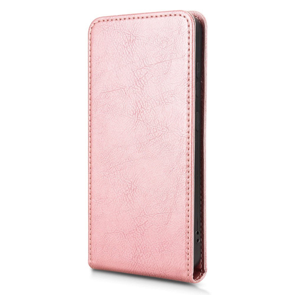 EIDERWOOD Samsung Galaxy S25 Edge Vertikalt Mobil Flip Cover m. Kortholder - Rose Gold
