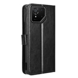 EIDERWOOD - Asus ROG Phone 9 (5G) / 9 Pro (5G) - Kunstlæder Flip Cover m. Kortholder & Ståfunktion - Sort