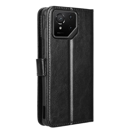 EIDERWOOD - Asus ROG Phone 9 (5G) / 9 Pro (5G) - Kunstlæder Flip Cover m. Kortholder & Ståfunktion - Sort