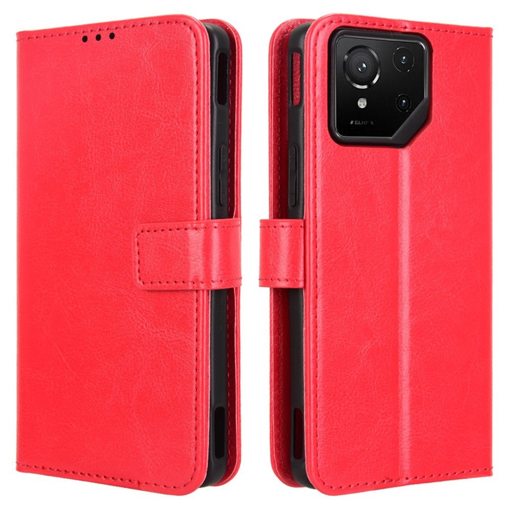 EIDERWOOD - Asus ROG Phone 9 (5G) / 9 Pro (5G) - Kunstlæder Flip Cover m. Kortholder & Ståfunktion - Rød