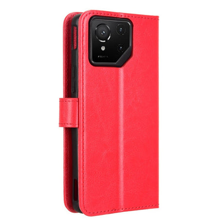 EIDERWOOD - Asus ROG Phone 9 (5G) / 9 Pro (5G) - Kunstlæder Flip Cover m. Kortholder & Ståfunktion - Rød