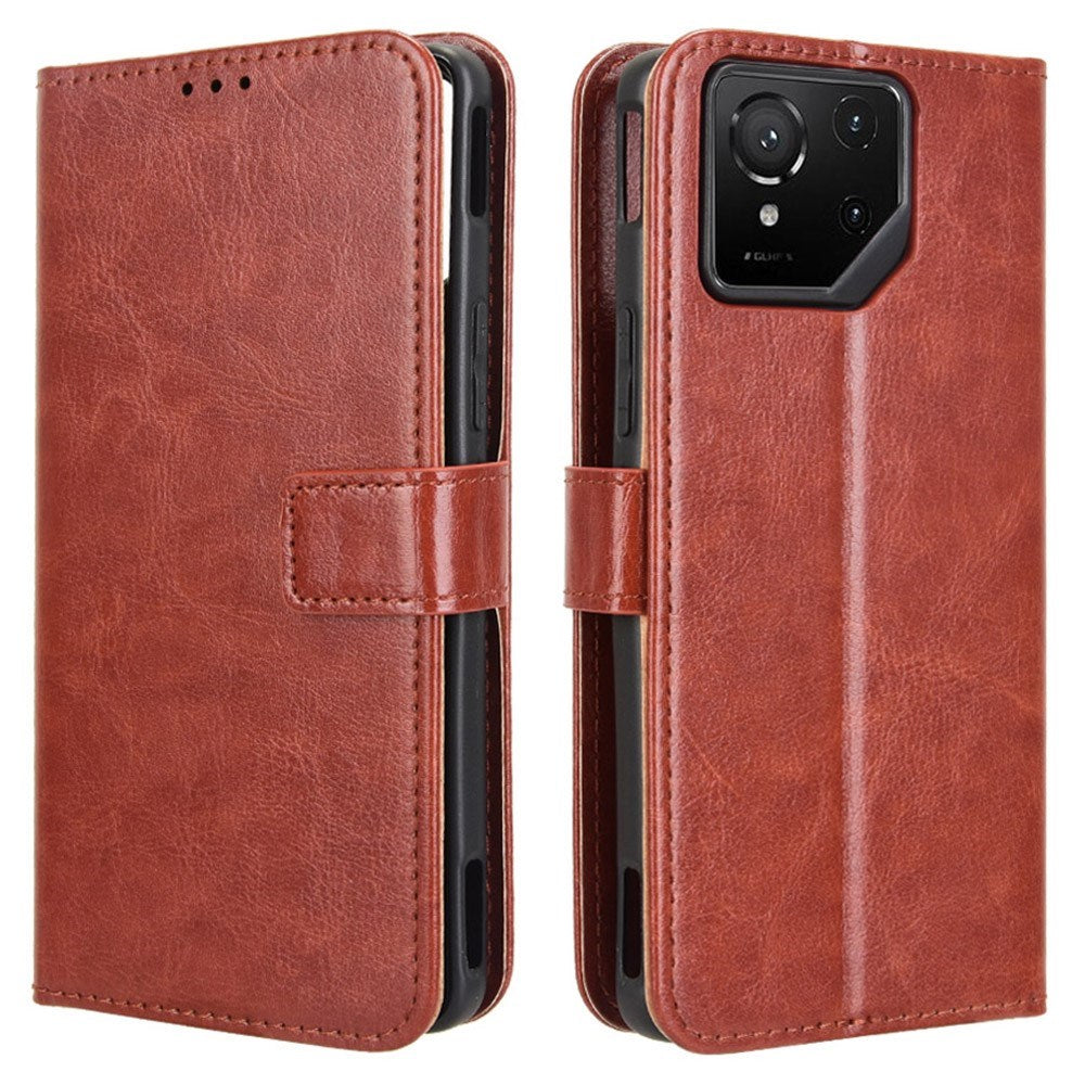 EIDERWOOD - Asus ROG Phone 9 (5G) / 9 Pro (5G) - Kunstlæder Flip Cover m. Kortholder & Ståfunktion - Brun