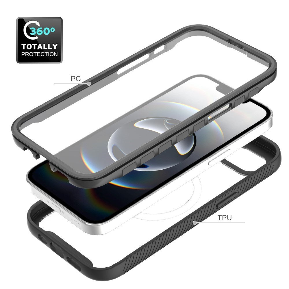 EIDERWOOD iPhone 17e / 16e 2-i-1 Mobil Cover med Indbygget Skærmbeskyttelse - Lilla