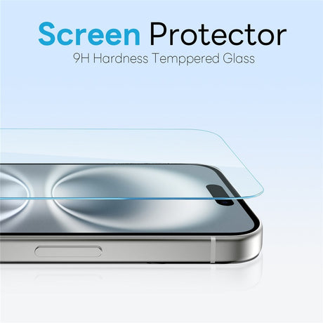 iPhone 16 Plus NORTHJO 360° Beskyttelsessæt - Kameralinseglas - Skærmbeskyttelsesglas - Hybrid Mobil Cover - MagSafe Kompatibel - Gennemsigtig