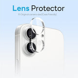 iPhone 16 Plus NORTHJO 360° Beskyttelsessæt - Kameralinseglas - Skærmbeskyttelsesglas - Hybrid Mobil Cover - MagSafe Kompatibel - Gennemsigtig