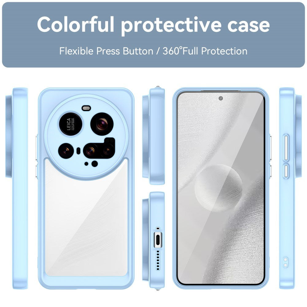 EIDERWOOD - Xiaomi 15 Ultra - Hybrid Plastik Cover - Gennemsigtig / Blå