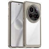 EIDERWOOD - Xiaomi 15 Ultra - Hybrid Plastik Cover - Gennemsigtig / Grå