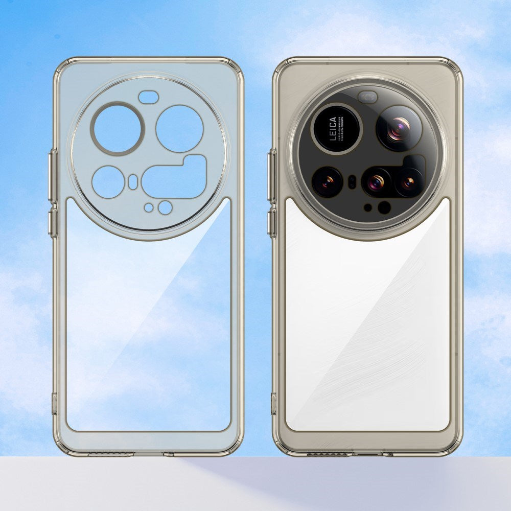 EIDERWOOD - Xiaomi 15 Ultra - Hybrid Plastik Cover - Gennemsigtig / Grå