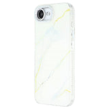 EIDERWOOD iPhone 17e / 16e Hybrid Mobil Cover m. Marmordesign - Hvid