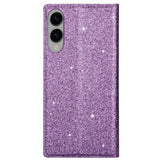 EIDERWOOD Samsung Galaxy S25 Edge Kunstlæder Mobil Cover m. Pung - Glimmer - Lilla