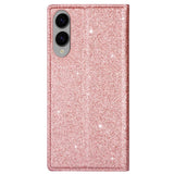 EIDERWOOD Samsung Galaxy S25 Edge Kunstlæder Mobil Cover m. Pung - Glimmer - Rose Gold