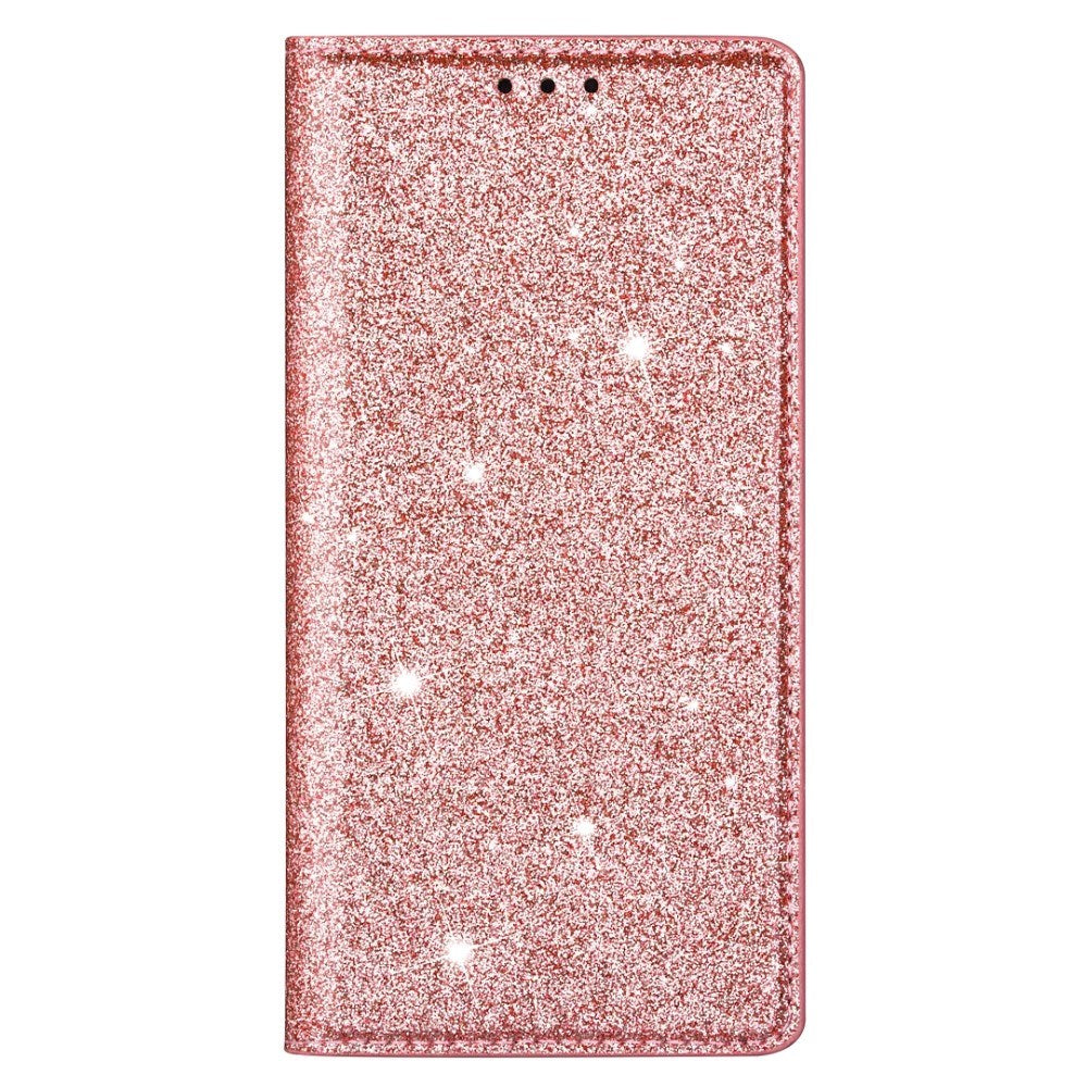 EIDERWOOD Samsung Galaxy S25 Edge Kunstlæder Mobil Cover m. Pung - Glimmer - Rose Gold