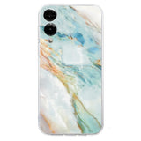 EIDERWOOD Samsung Galaxy S25 Edge Fleksibel Plastik Mobil Cover m. Motiv - Gennemsigtig / Marmor