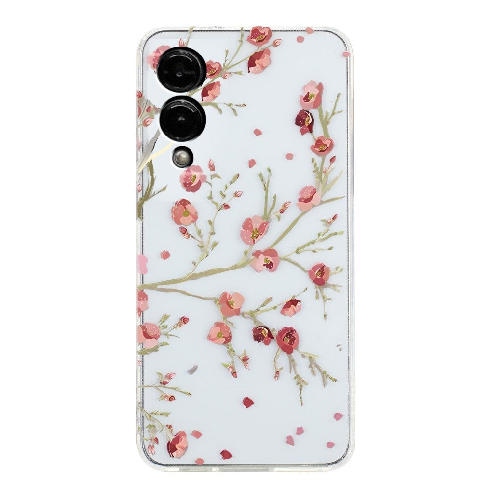 EIDERWOOD Samsung Galaxy S25 Edge Fleksibel Plastik Mobil Cover m. Motiv - Gennemsigtig / Blomster