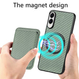 EIDERWOOD Samsung Galaxy S25 Edge Mobil Cover m. Aftagelig Kortholder - Grøn