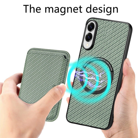 EIDERWOOD Samsung Galaxy S25 Edge Mobil Cover m. Aftagelig Kortholder - Grøn