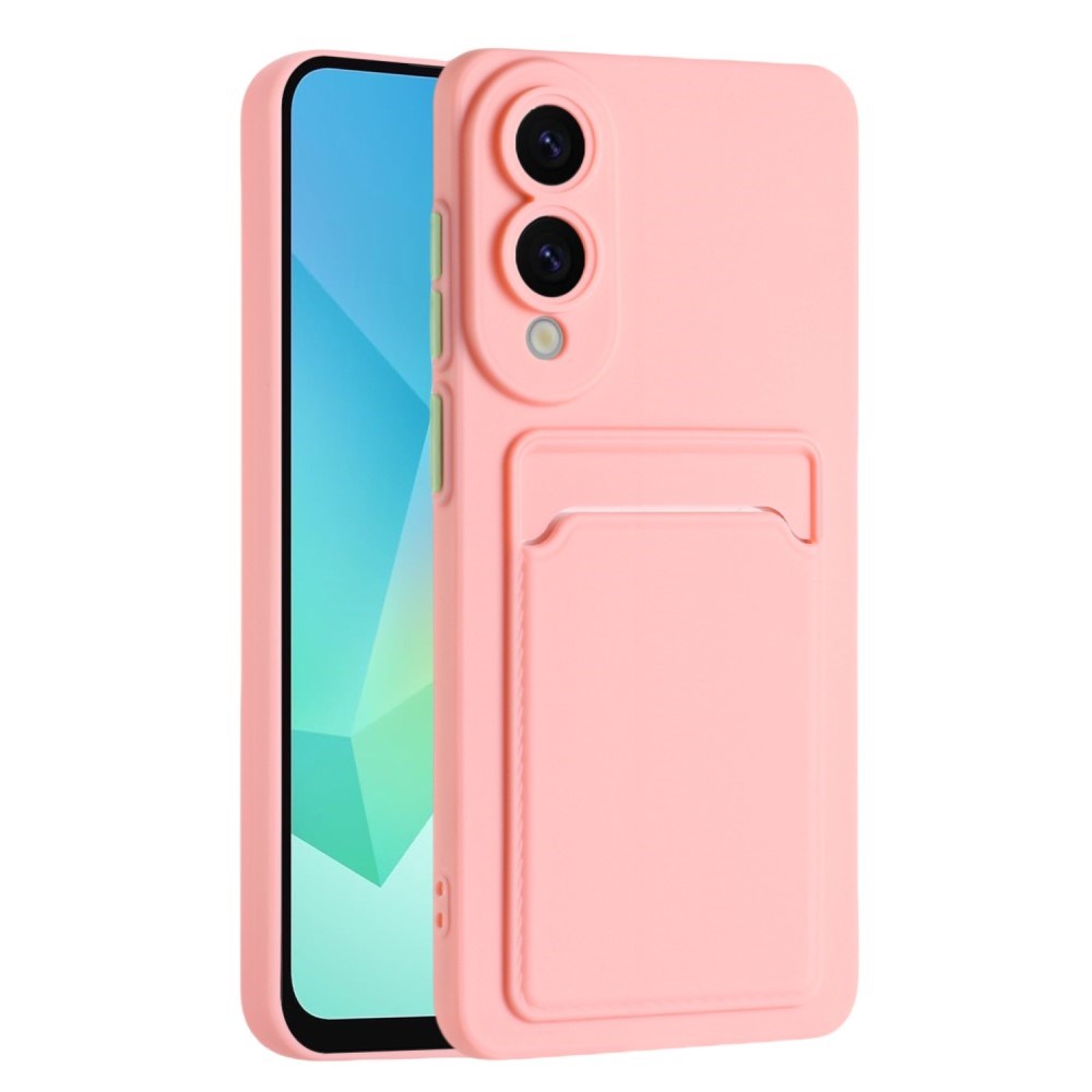 EIDERWOOD - Samsung Galaxy S25 Edge - Fleksibelt Plastik Cover m. Kortholder - Lyserød