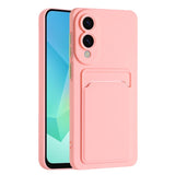 EIDERWOOD - Samsung Galaxy S25 Edge - Fleksibelt Plastik Cover m. Kortholder - Lyserød