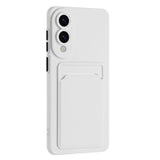 EIDERWOOD - Samsung Galaxy S25 Edge - Fleksibelt Plastik Cover m. Kortholder - Hvid