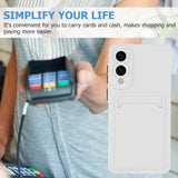 EIDERWOOD - Samsung Galaxy S25 Edge - Fleksibelt Plastik Cover m. Kortholder - Hvid