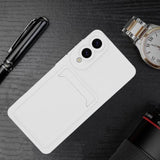 EIDERWOOD - Samsung Galaxy S25 Edge - Fleksibelt Plastik Cover m. Kortholder - Hvid