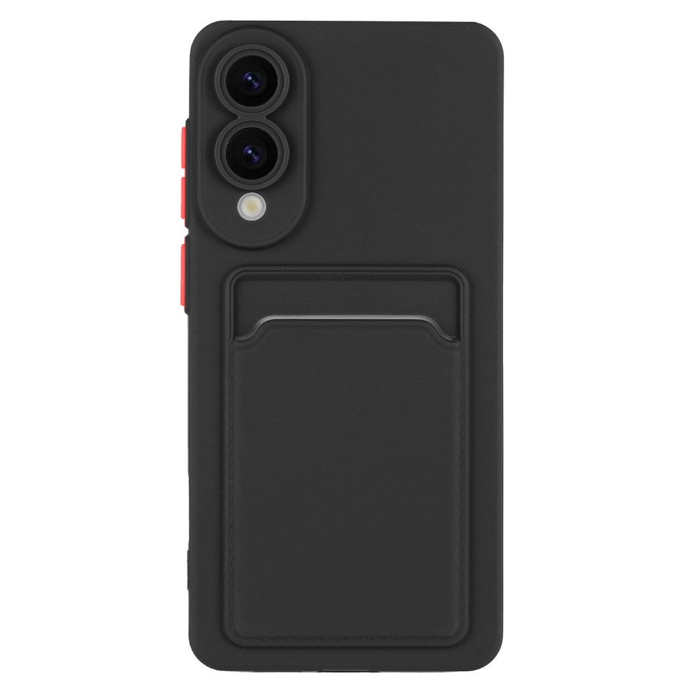 EIDERWOOD - Samsung Galaxy S25 Edge - Fleksibelt Plastik Cover m. Kortholder - Sort