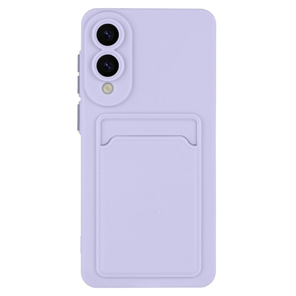 EIDERWOOD - Samsung Galaxy S25 Edge - Fleksibelt Plastik Cover m. Kortholder - Lilla