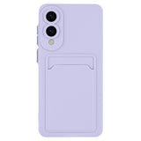 EIDERWOOD - Samsung Galaxy S25 Edge - Fleksibelt Plastik Cover m. Kortholder - Lilla