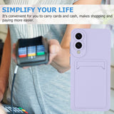 EIDERWOOD - Samsung Galaxy S25 Edge - Fleksibelt Plastik Cover m. Kortholder - Lilla