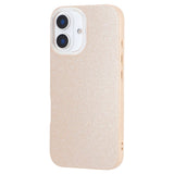 EIDERWOOD IPhone 16 Fleksibelt Plastik Mobil Cover m. Glimmer - Beige