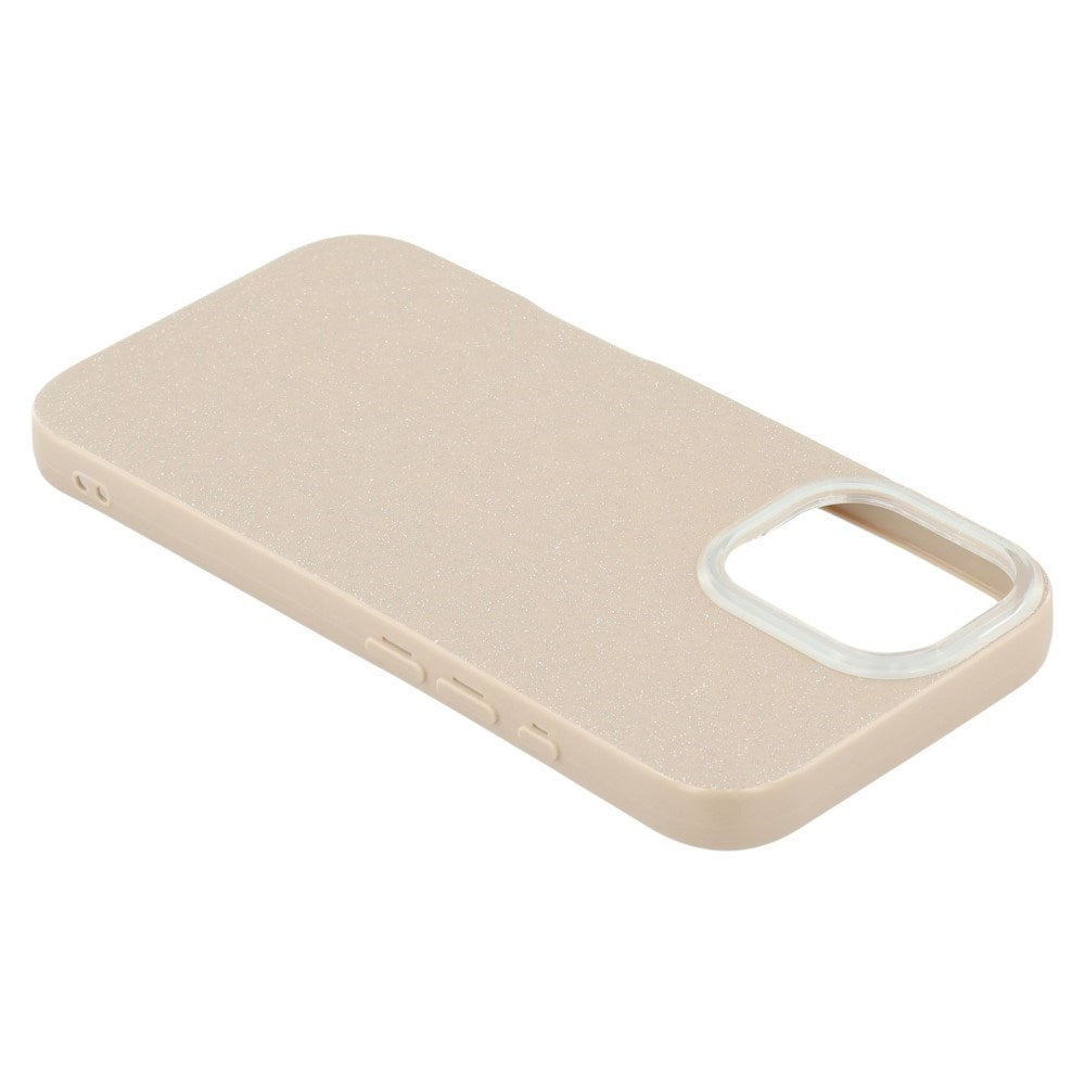 EIDERWOOD IPhone 16 Fleksibelt Plastik Mobil Cover m. Glimmer - Beige