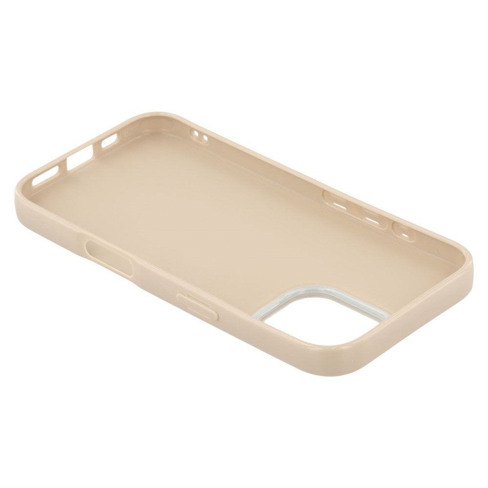 EIDERWOOD IPhone 16 Fleksibelt Plastik Mobil Cover m. Glimmer - Beige