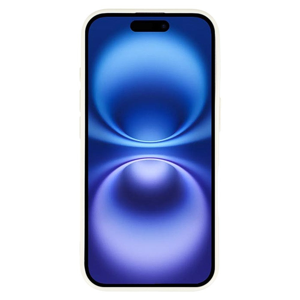 EIDERWOOD IPhone 16 Fleksibelt Plastik Mobil Cover m. Glimmer - Hvid