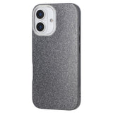 EIDERWOOD IPhone 16 Fleksibelt Plastik Mobil Cover m. Glimmer - Sort