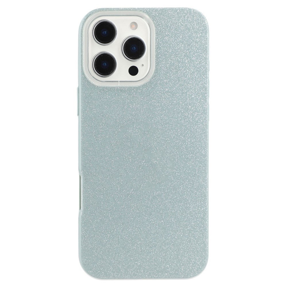 EIDERWOOD IPhone 16 Pro Fleksibelt Plastik Mobil Cover m. Glimmer - Lysegrøn