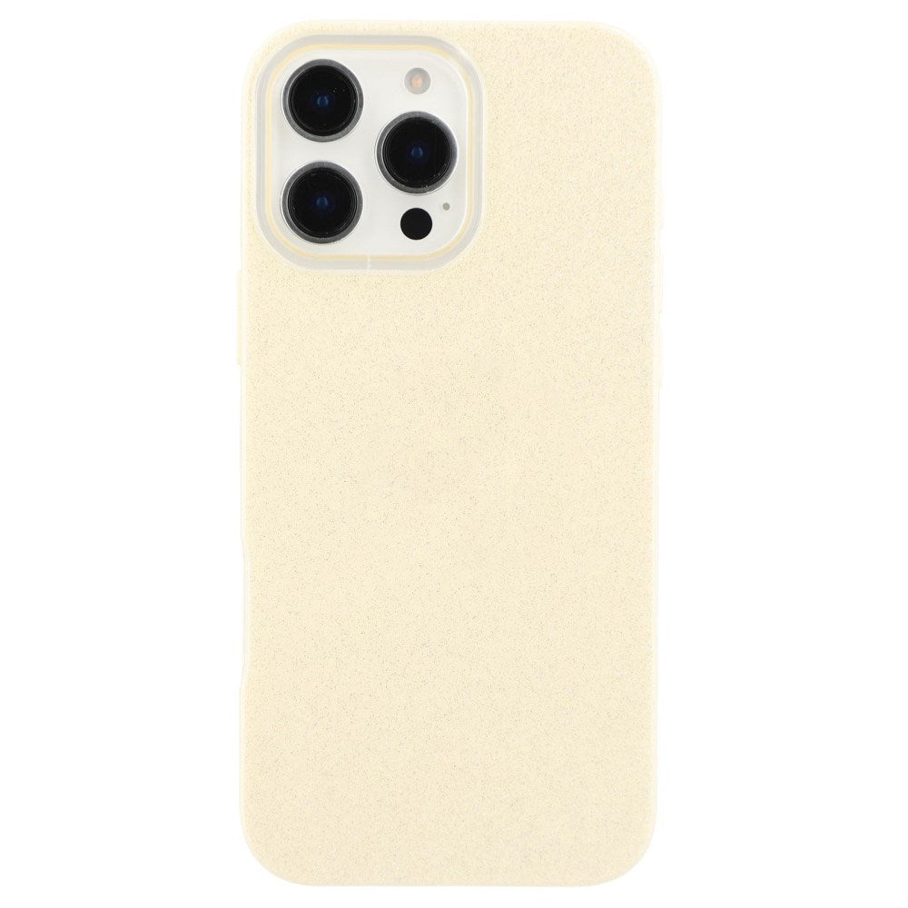EIDERWOOD IPhone 16 Pro Fleksibelt Plastik Mobil Cover m. Glimmer - Gul