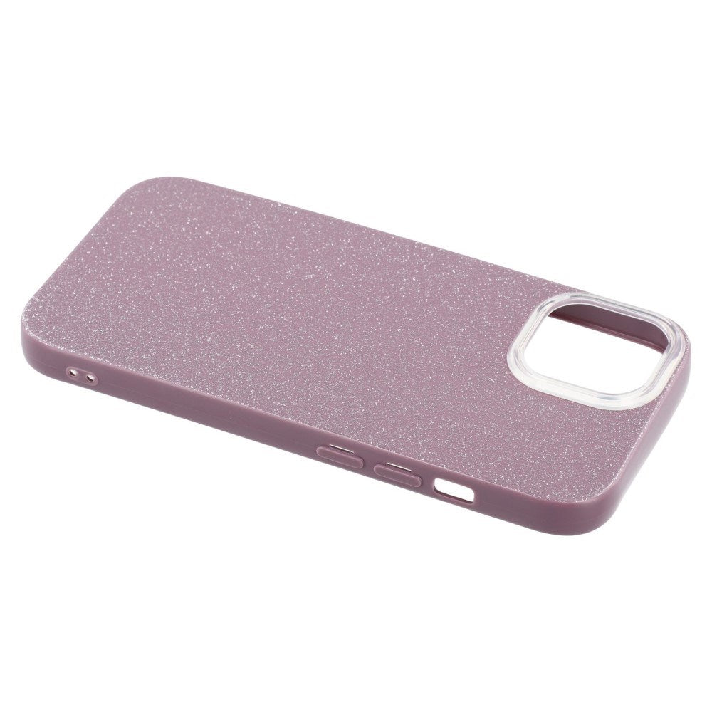 EIDERWOOD iPhone 14 / 13 Fleksibelt Plastik Bagside Cover m. Glimmer - Lilla