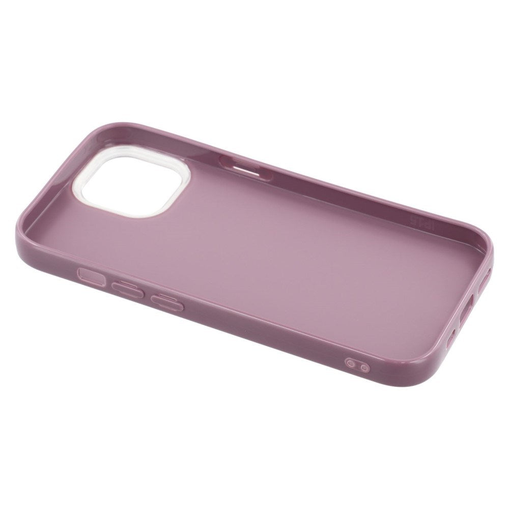 EIDERWOOD iPhone 14 / 13 Fleksibelt Plastik Bagside Cover m. Glimmer - Lilla