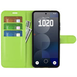 EIDERWOOD - Nothing Phone (3a) Pro - Kunstlæder Flip Cover m. Kortholder & Ståfunktion - Grøn
