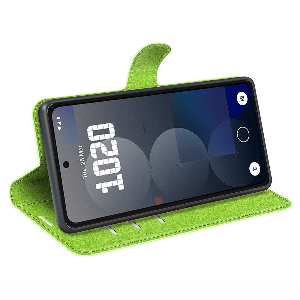 EIDERWOOD - Nothing Phone (3a) Pro - Kunstlæder Flip Cover m. Kortholder & Ståfunktion - Grøn