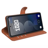 EIDERWOOD - Nothing Phone (3a) Pro - Kunstlæder Flip Cover m. Kortholder & Ståfunktion - Brun