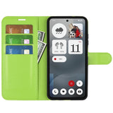 EIDERWOOD - Nothing Phone (3a) - Kunstlæder Flip Cover m. Kortholder & Ståfunktion - Grøn