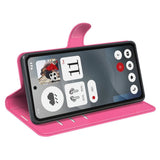 EIDERWOOD - Nothing Phone (3a) - Kunstlæder Flip Cover m. Kortholder & Ståfunktion - Pink