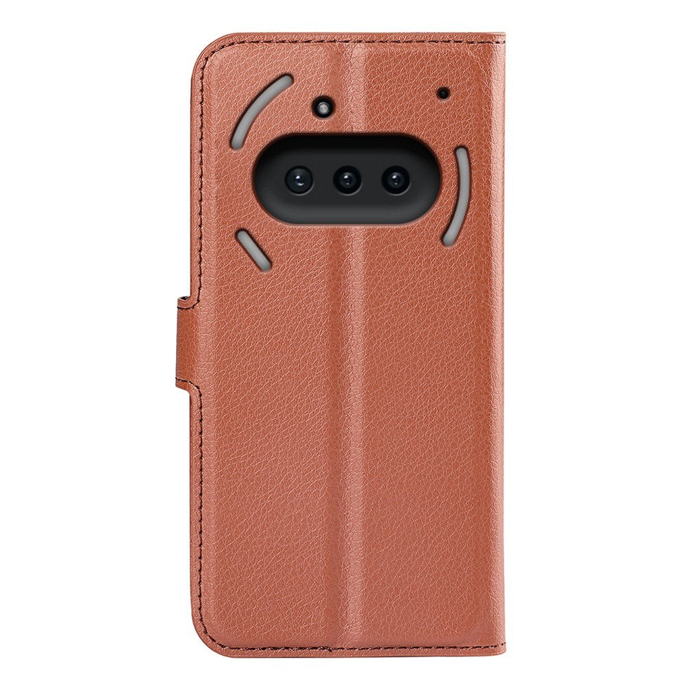 EIDERWOOD - Nothing Phone (3a) - Kunstlæder Flip Cover m. Kortholder & Ståfunktion - Brun